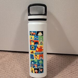 Disney Pixar Fest 2024 White Water Bottle NWT